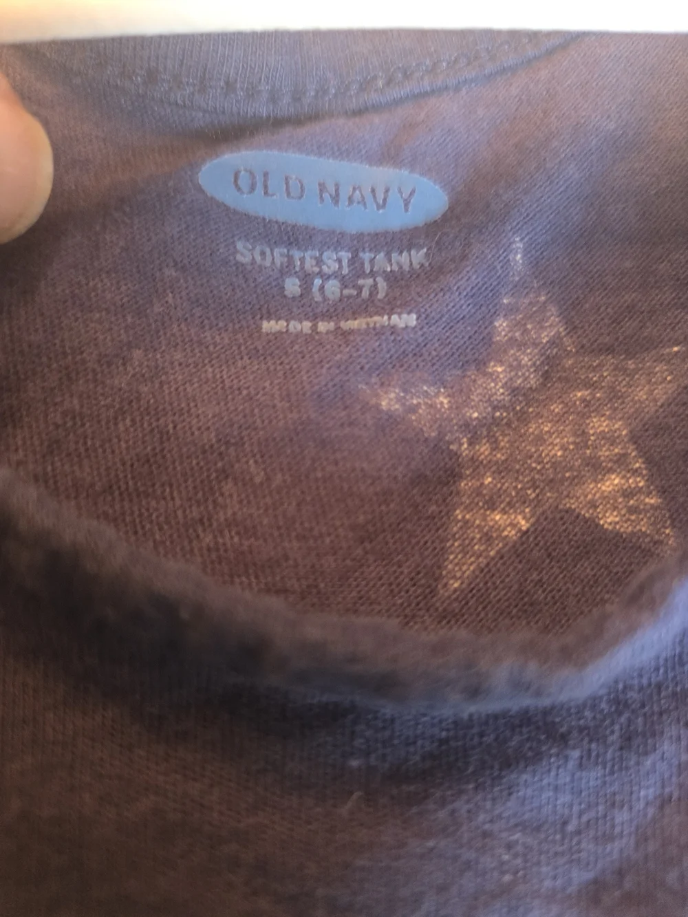 Old Navy Navy Blue Tank Top with White Stars